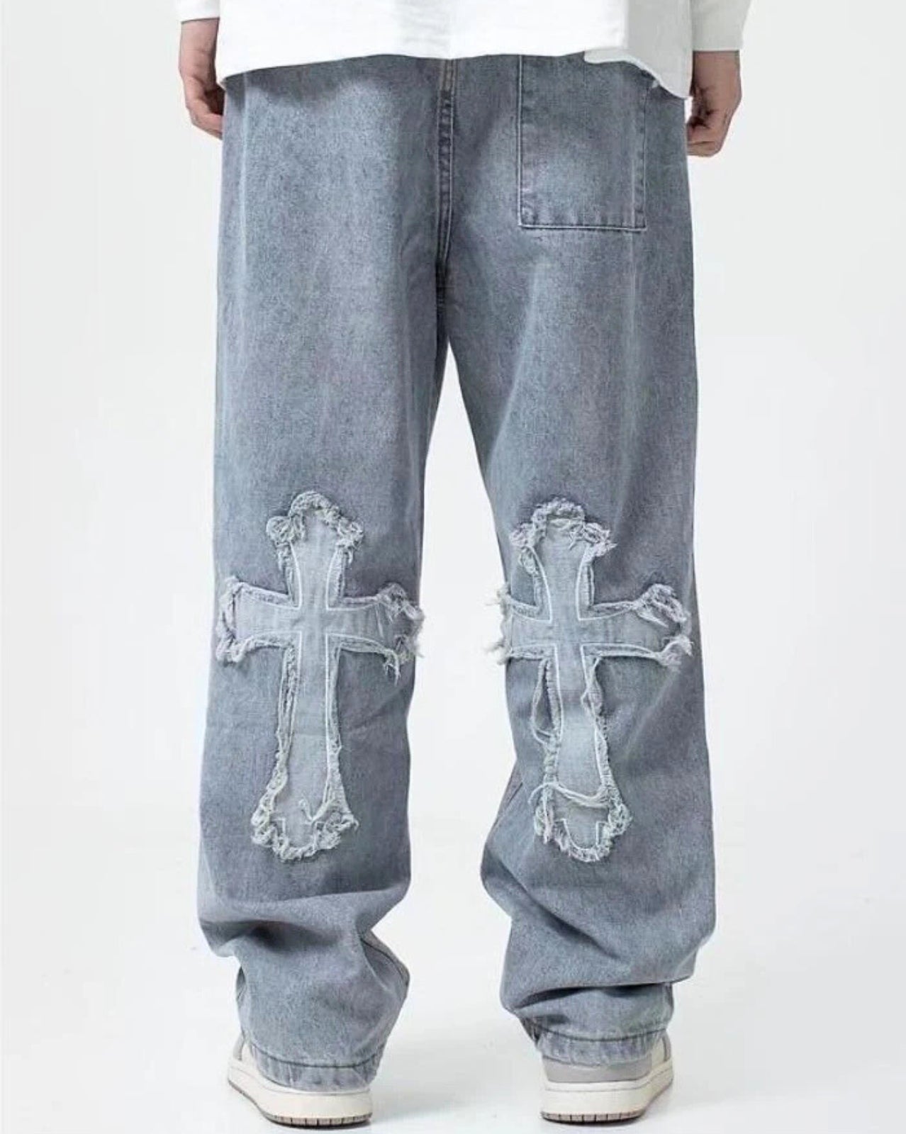 Cross Patch Denim Jeans