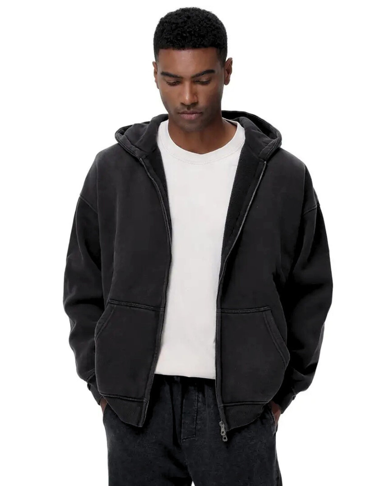 Faded Urban Zip Hoodie