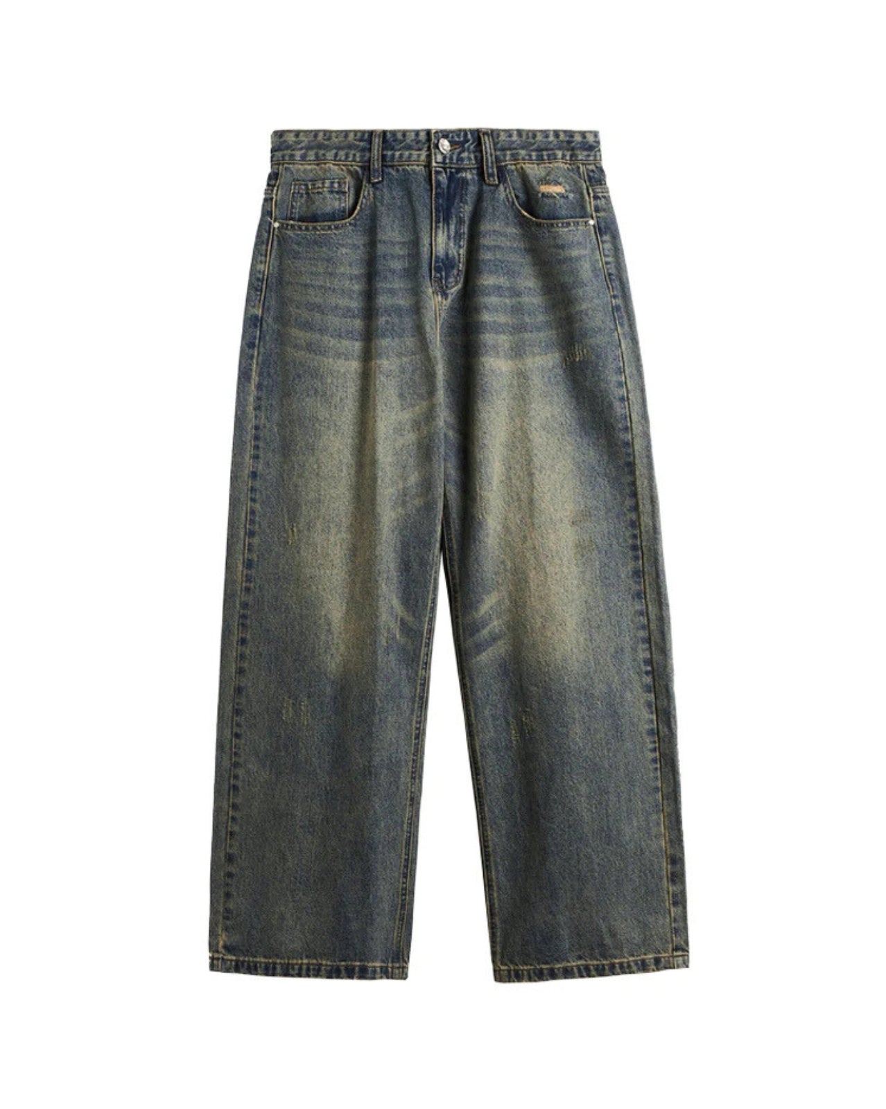 Faded Wide Jeans