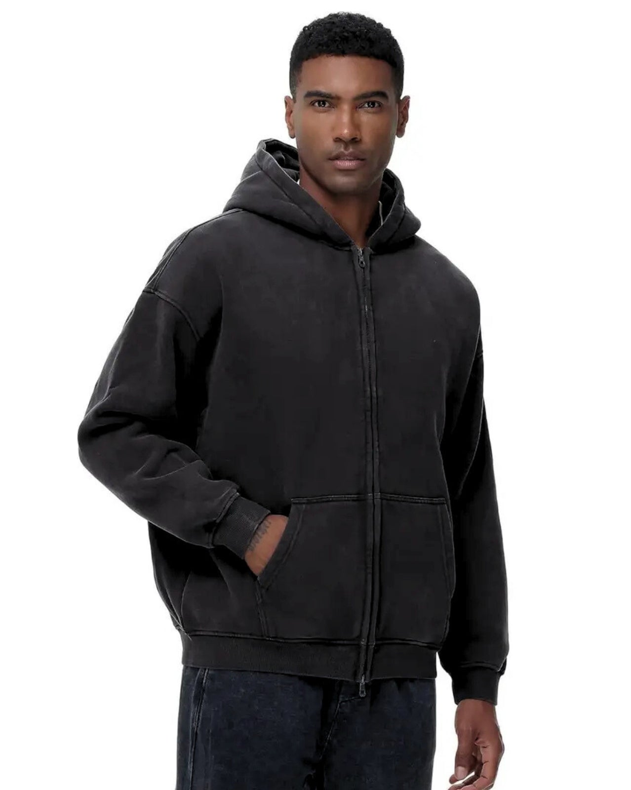 Faded Urban Zip Hoodie
