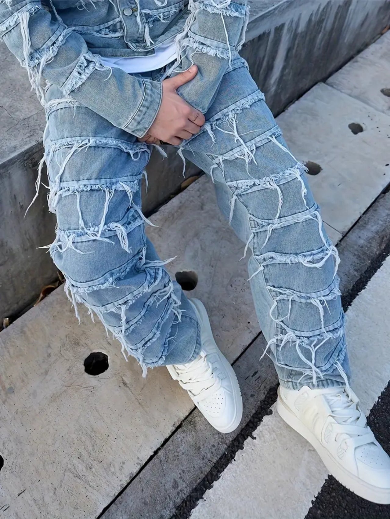 Fluffy Layer Jeans