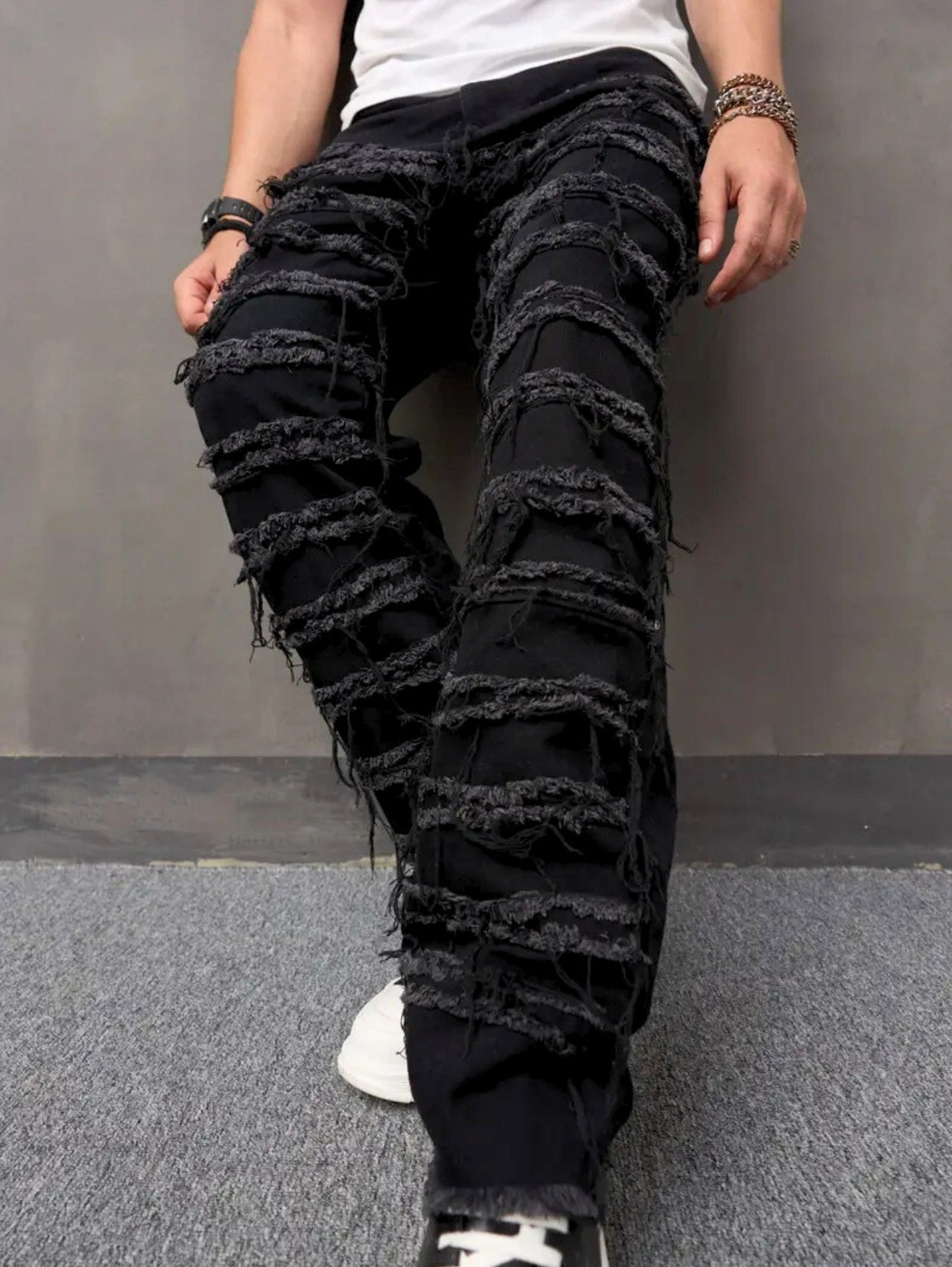 Shaggy Fringe Jeans