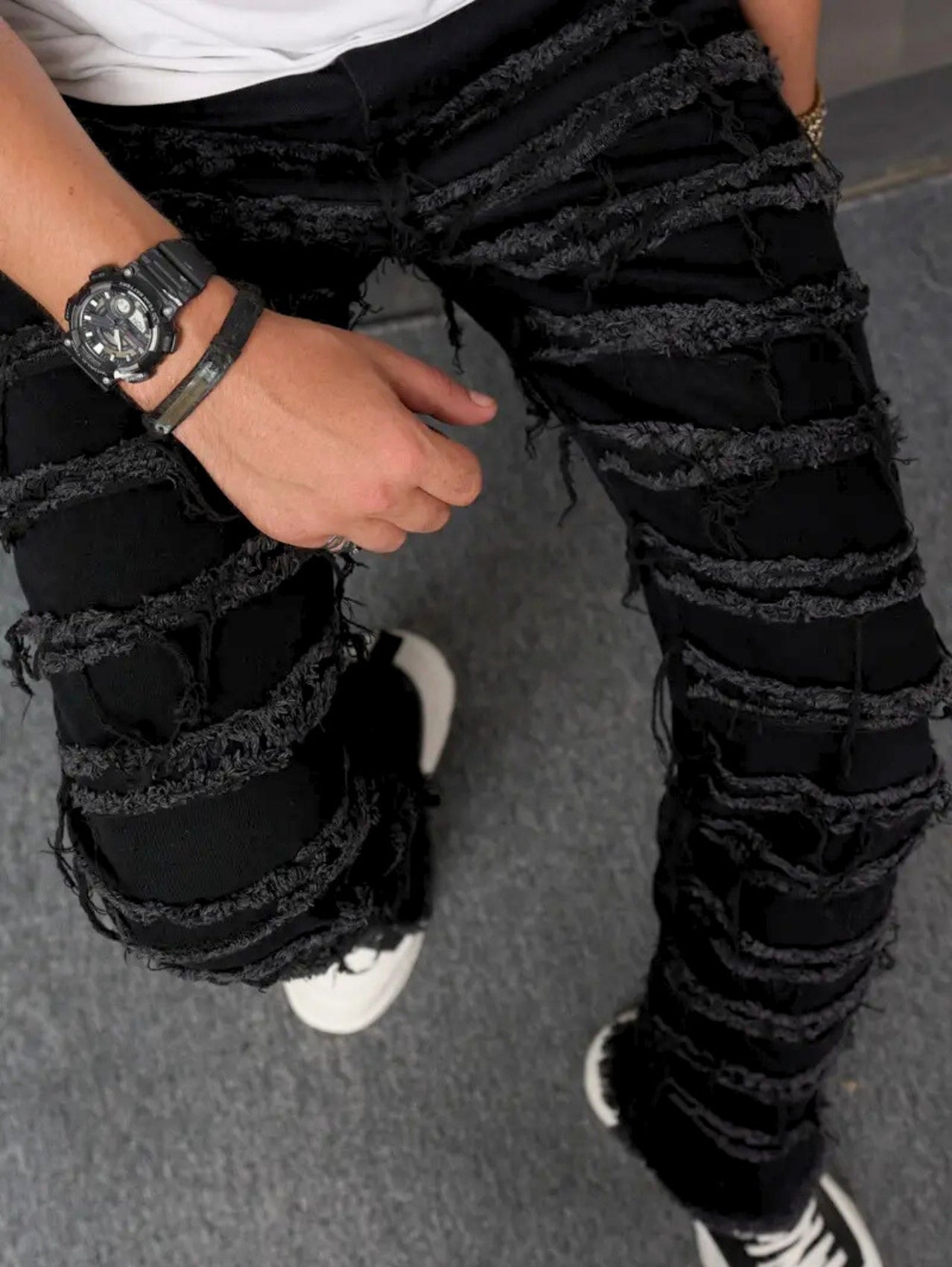 Shaggy Fringe Jeans