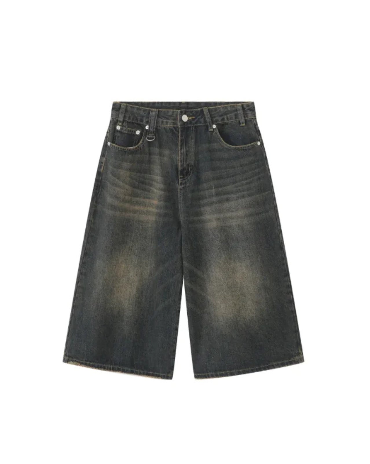 Cloud Fade Denim Shorts