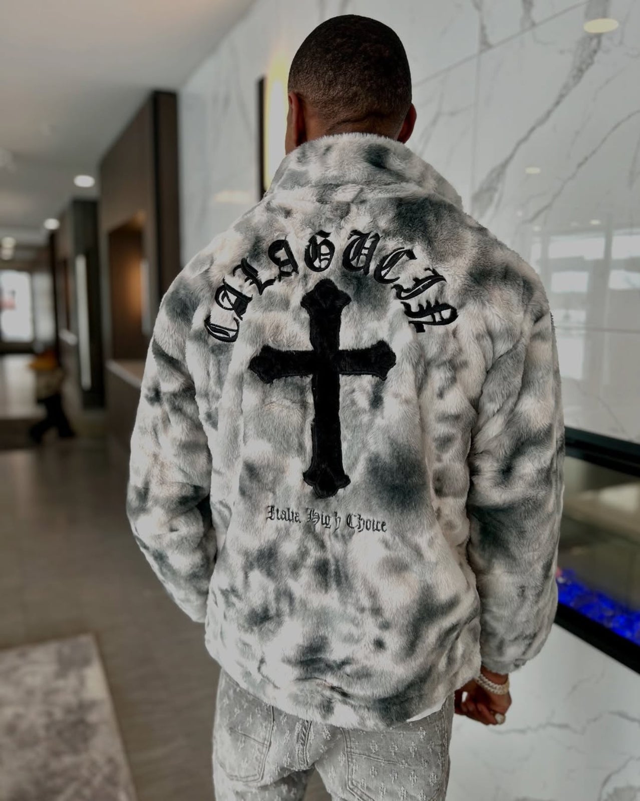 Premier Fur Jacket - White