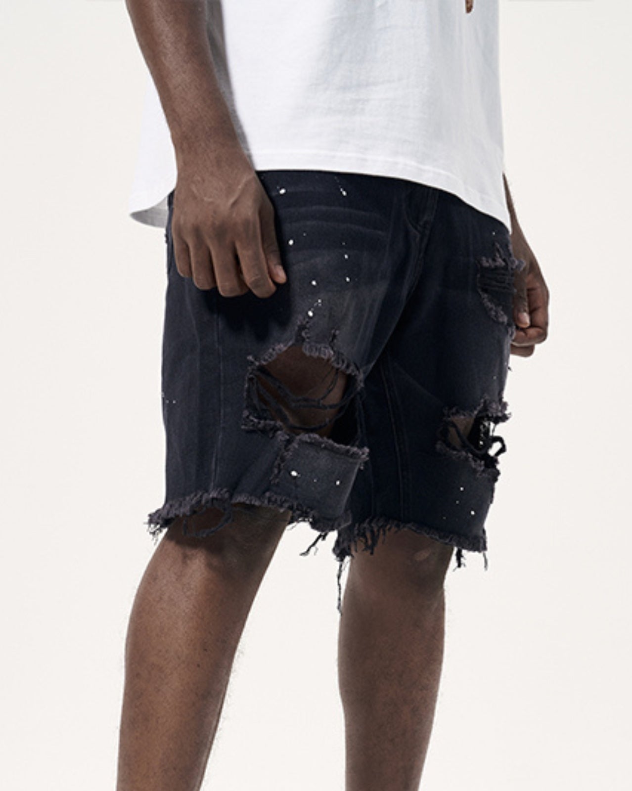 Ripped Urban Denim Shorts