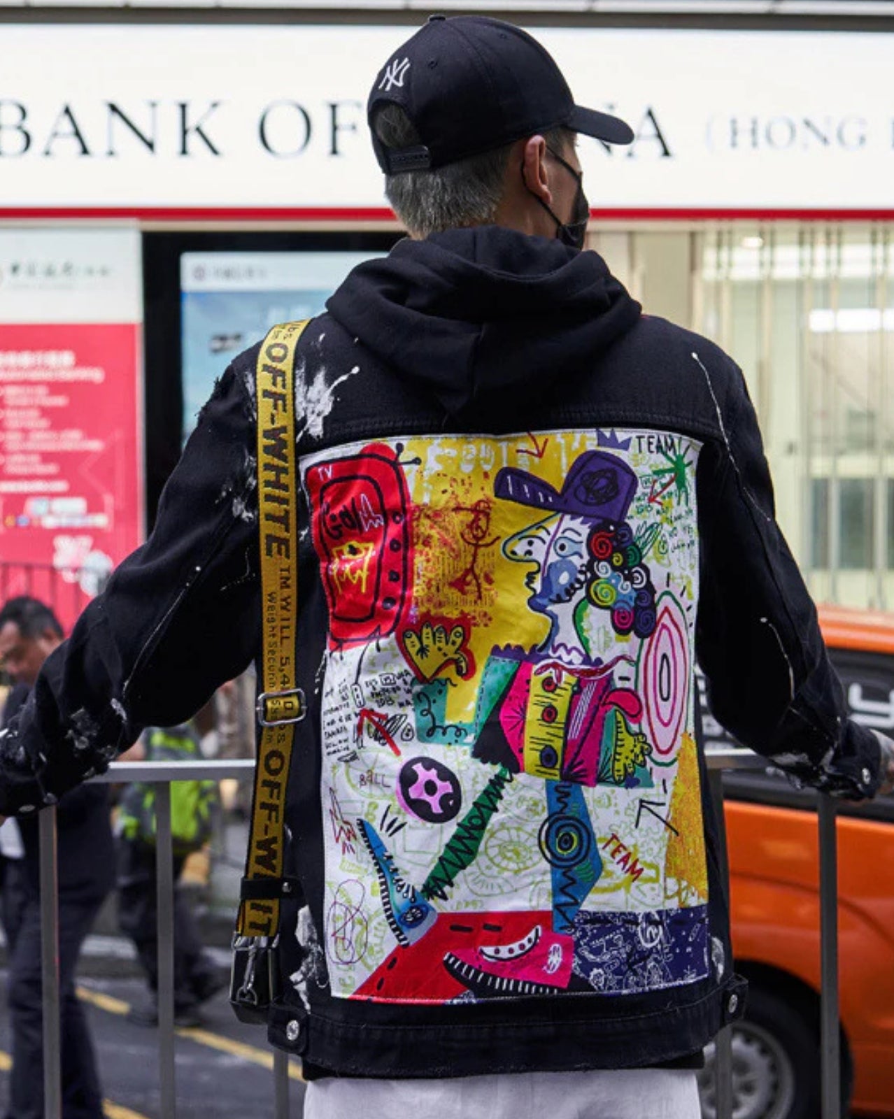 Painted Denim Jacket - Black