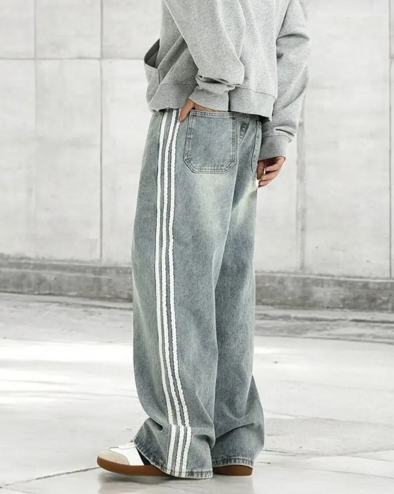 Triple Stripe Denim Jeans