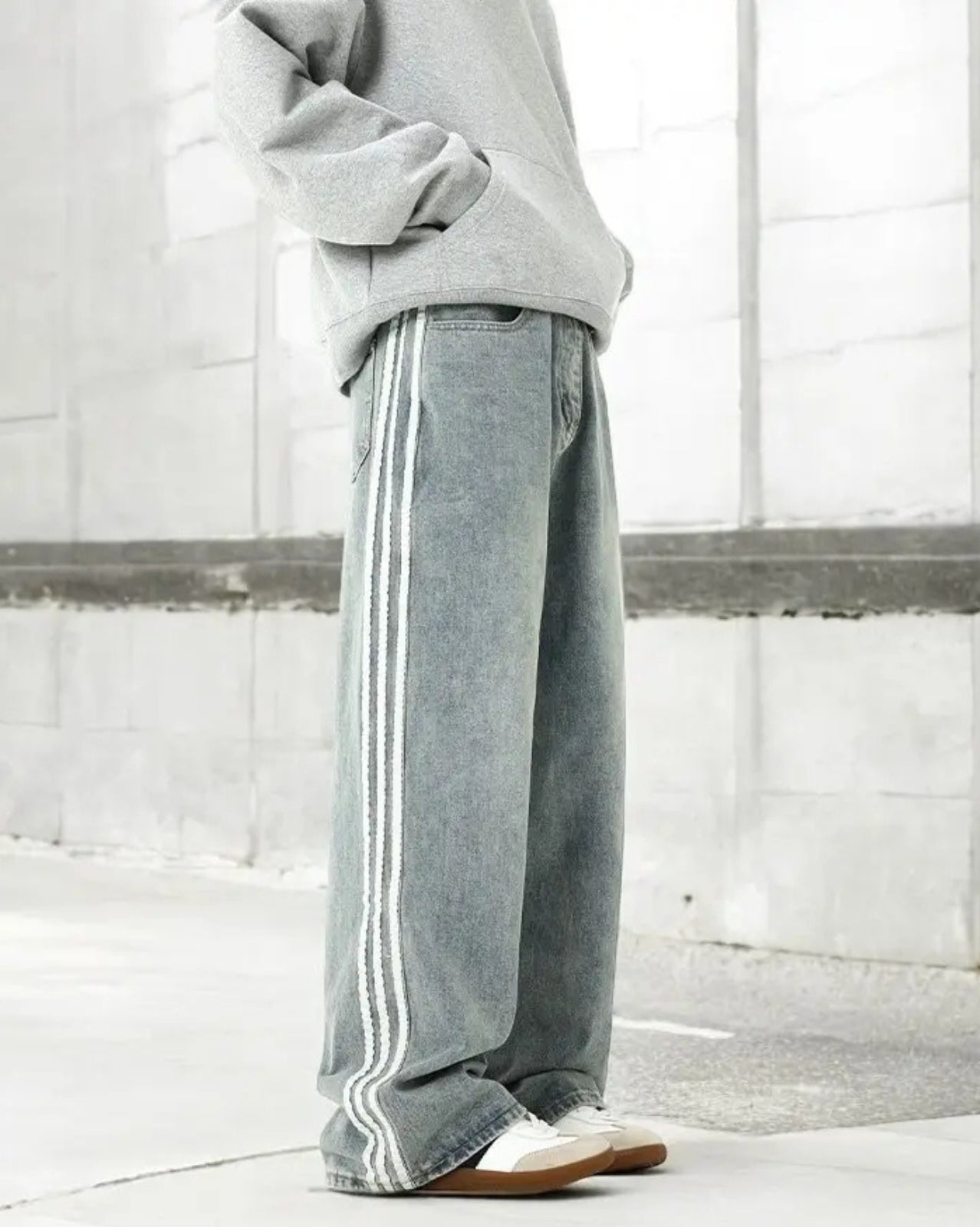 Triple Stripe Denim Jeans