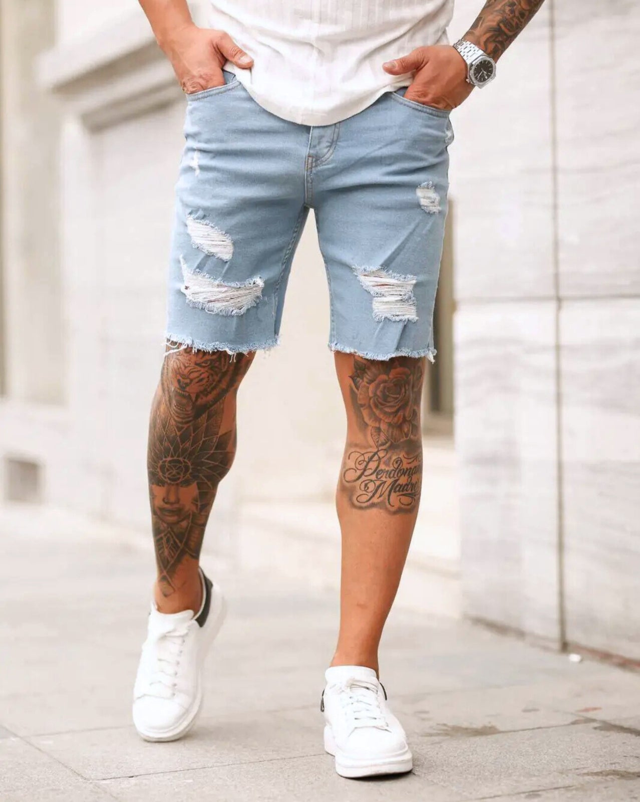 Skyline Denim Shorts