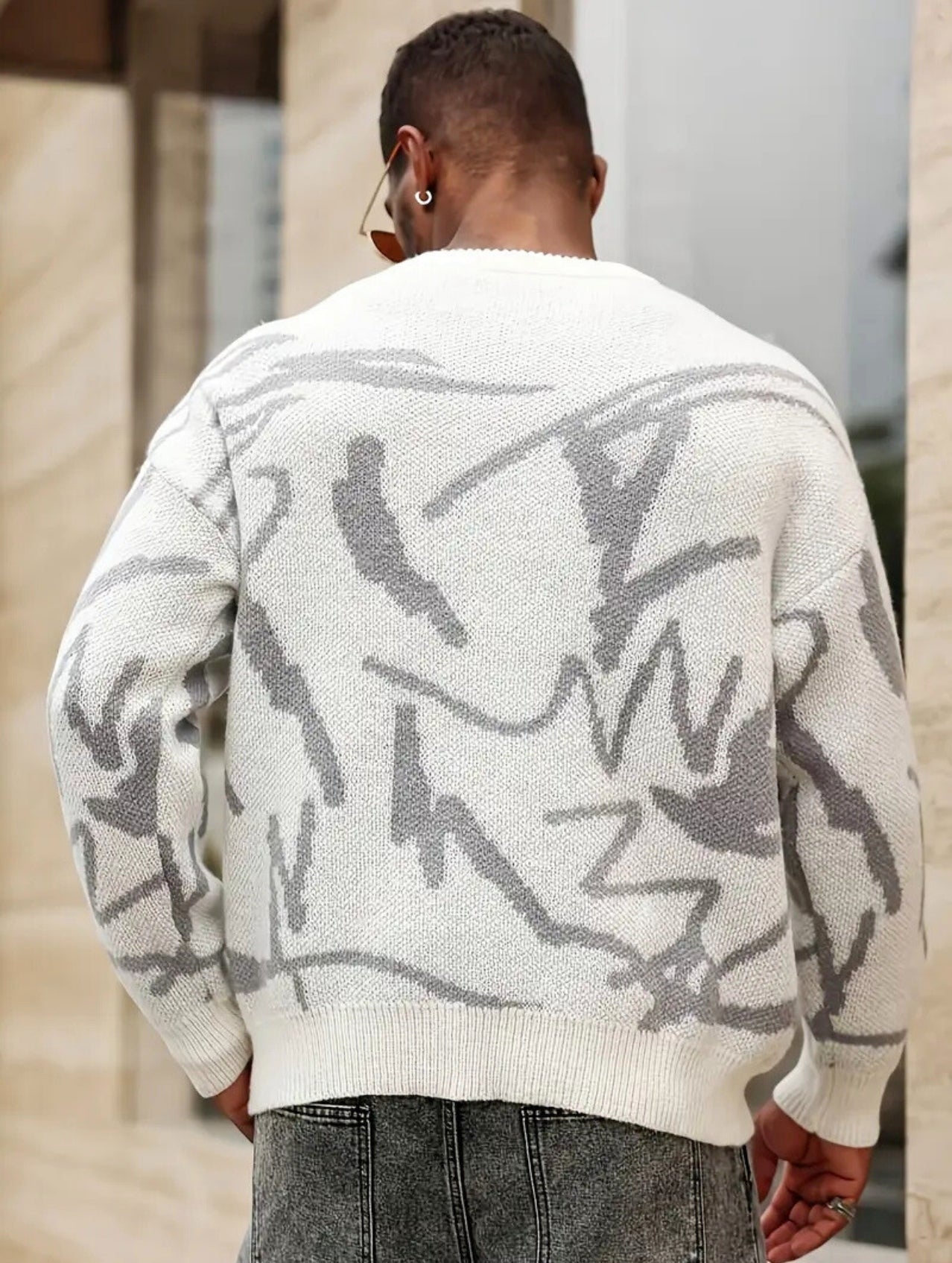 Frosted Graffiti Sweater