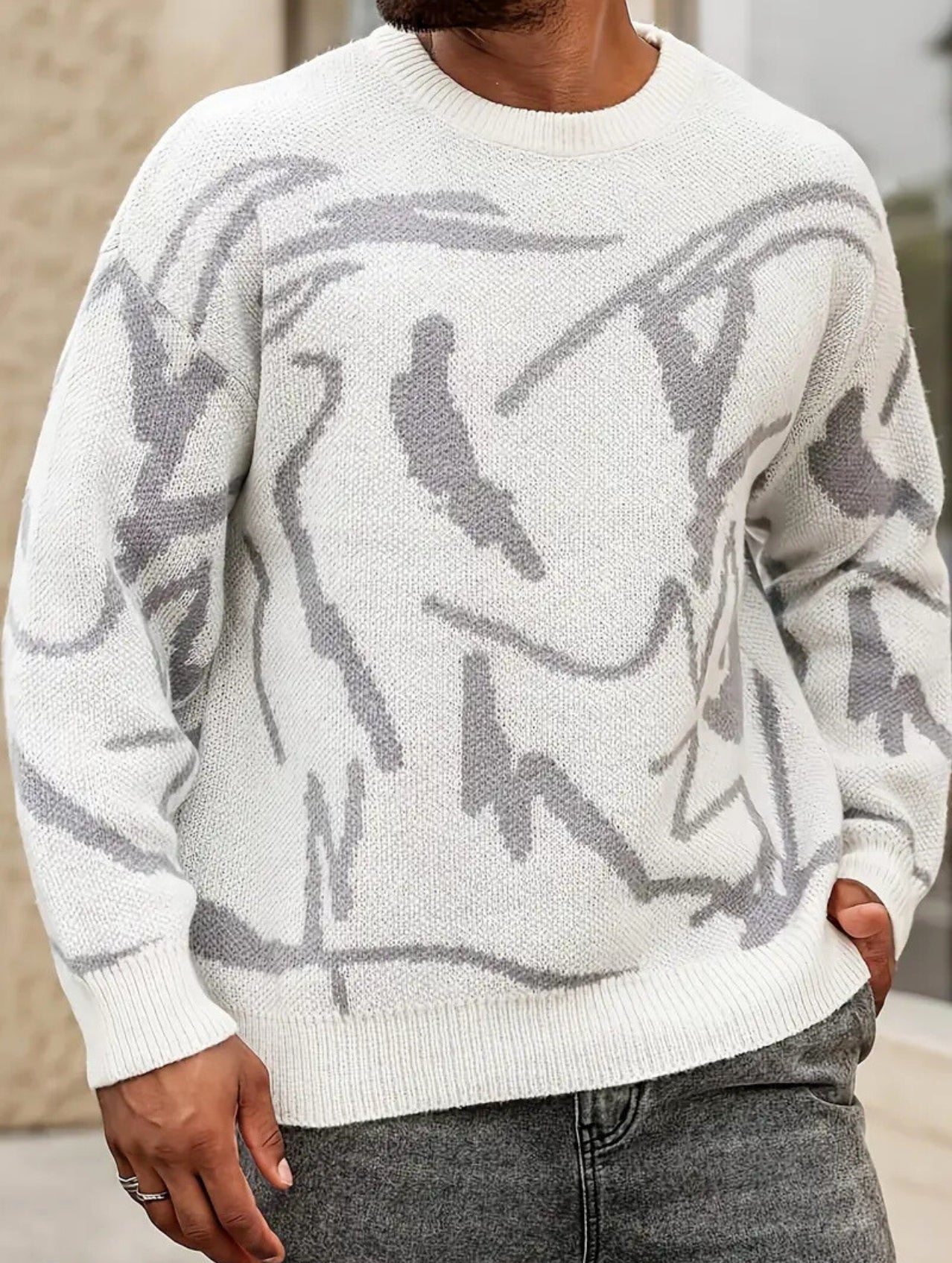 Frosted Graffiti Sweater