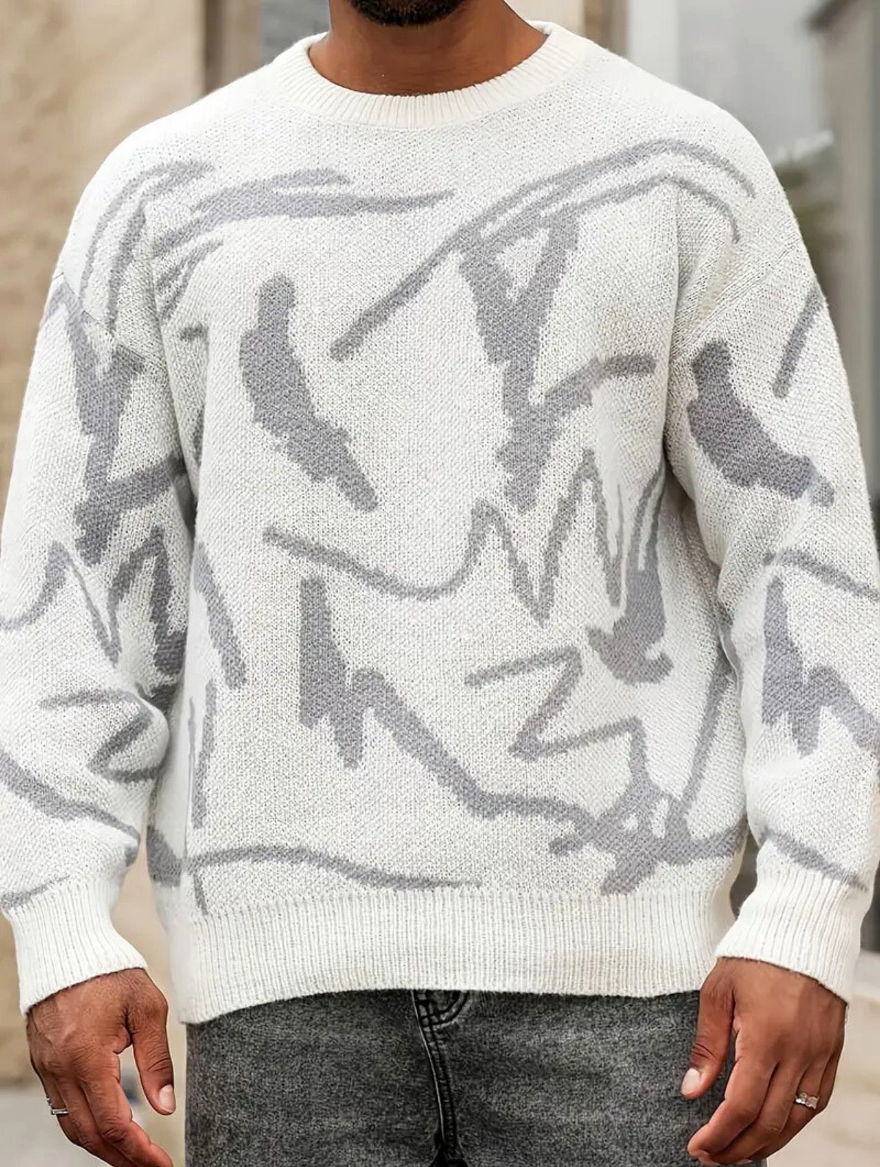 Frosted Graffiti Sweater