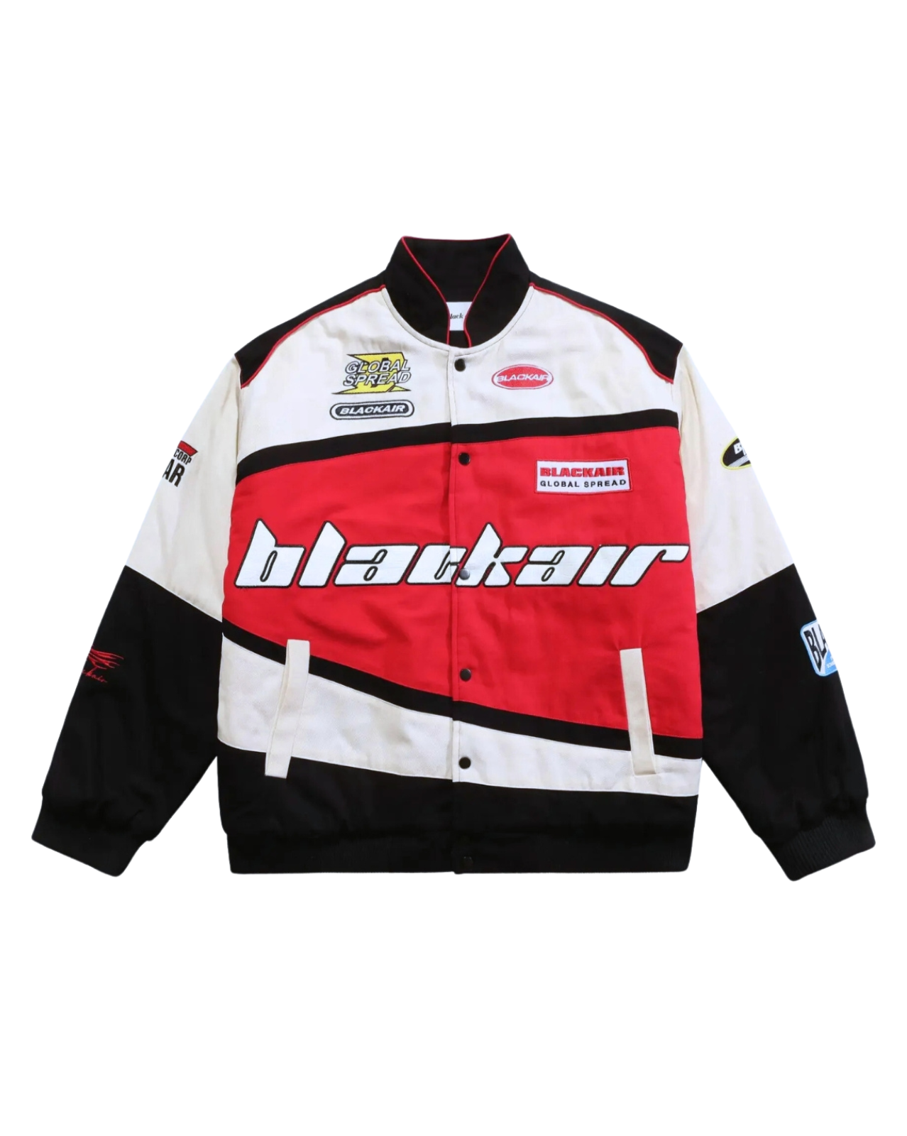 Motosports Jacket - Brown, Blue, Red