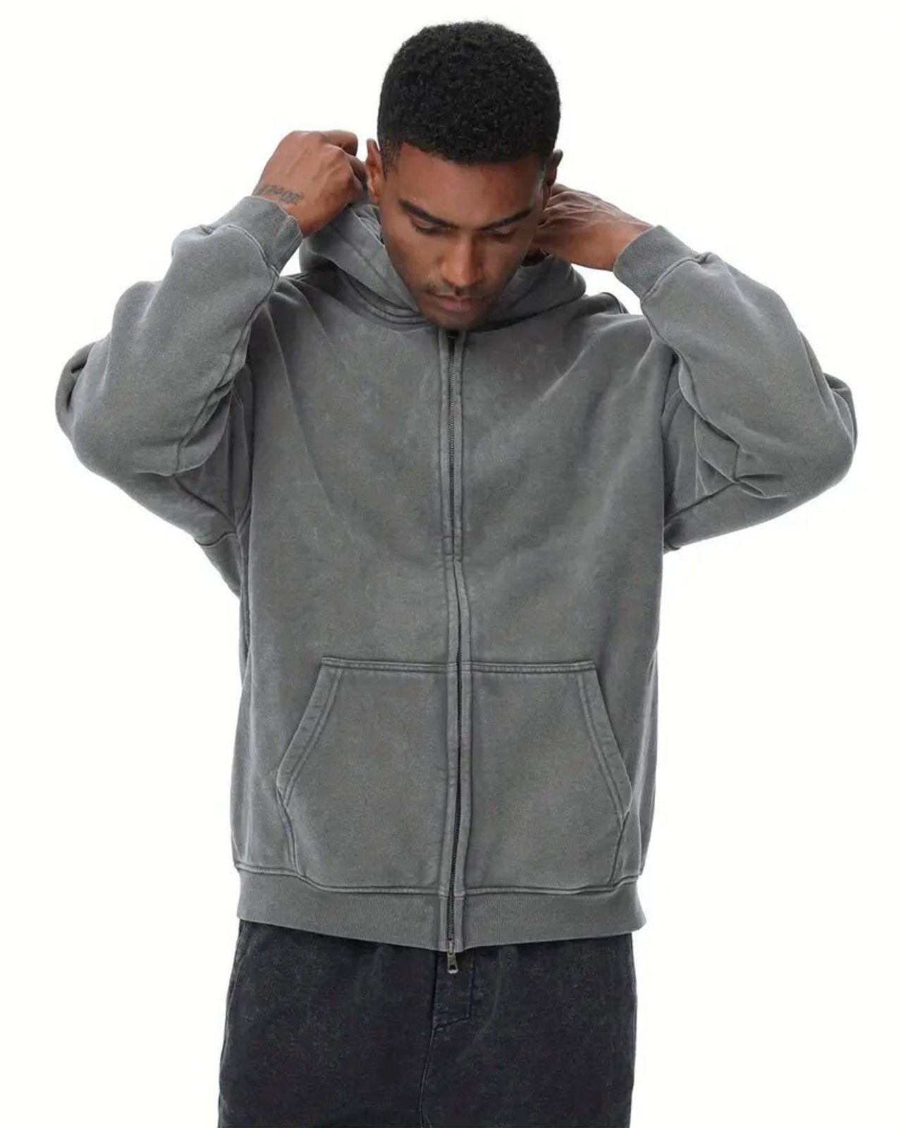 Faded Urban Zip Hoodie