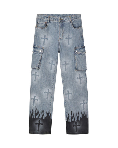 Flame Cargo Jeans