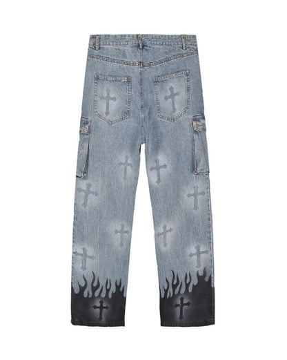 Flame Cargo Jeans