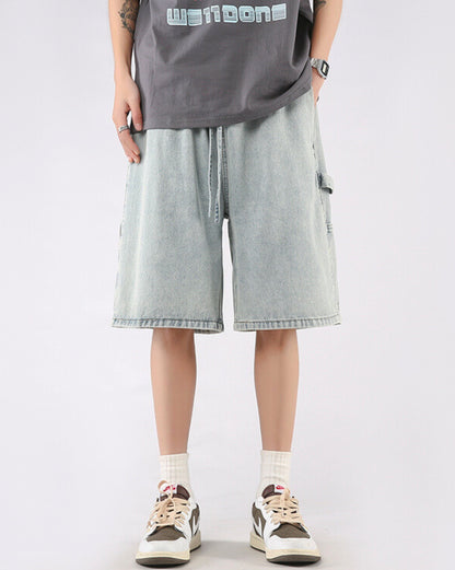 Vintage Wash Denim Shorts