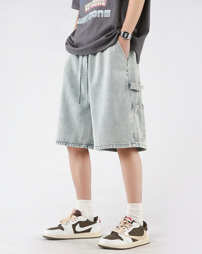 Vintage Wash Denim Shorts