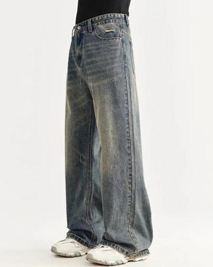 Faded Wide Jeans