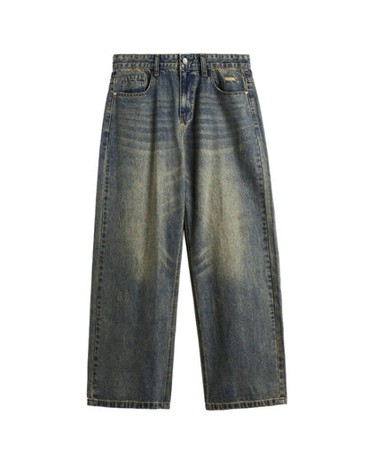 Faded Wide Jeans