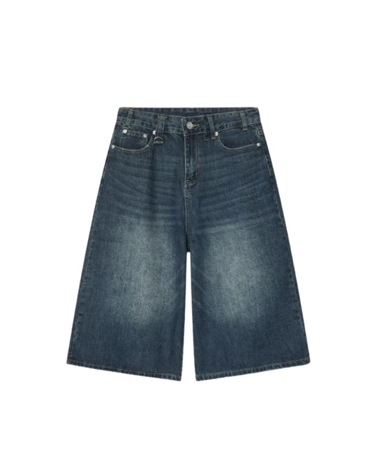 Cloud Fade Denim Shorts