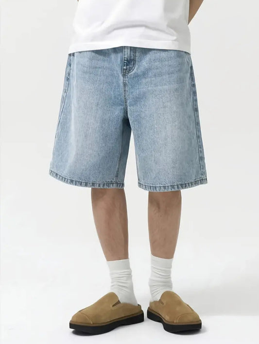 Classic Wash Denim Shorts