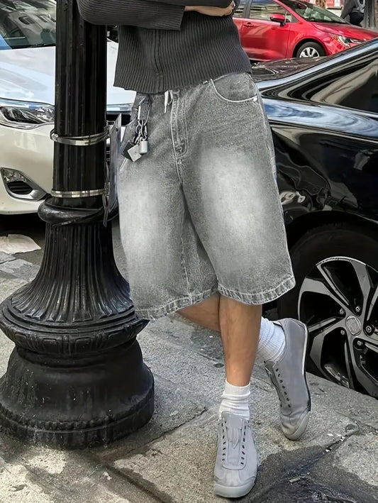 Classic Wash Denim Shorts