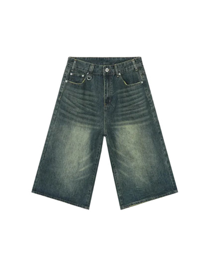 Cloud Fade Denim Shorts