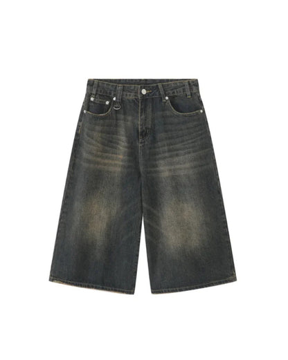 Cloud Fade Denim Shorts