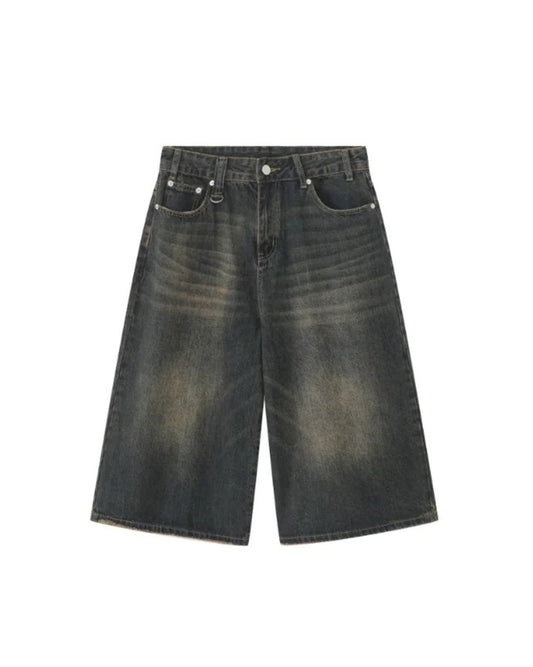 Cloud Fade Denim Shorts