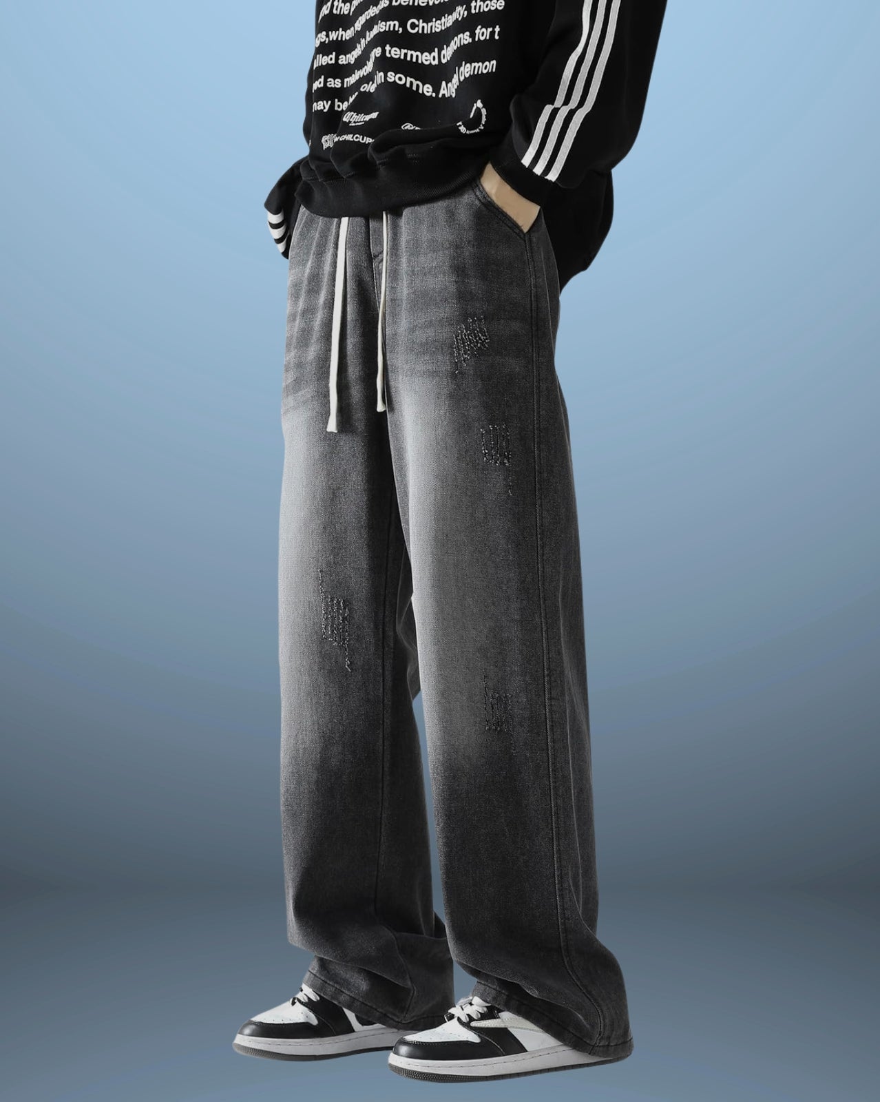 Distressed Denim Jeans