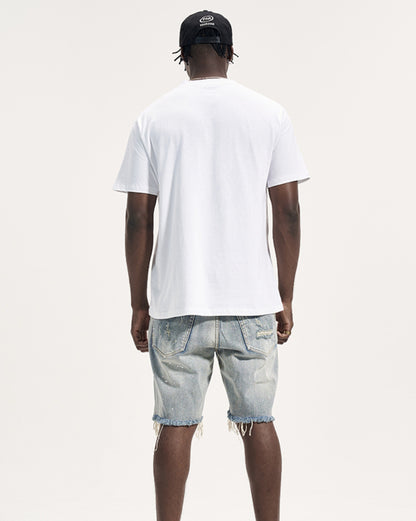 Ripped Urban Denim Shorts