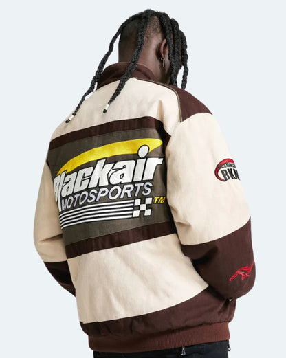 Motosports Jacket - Brown, Blue, Red