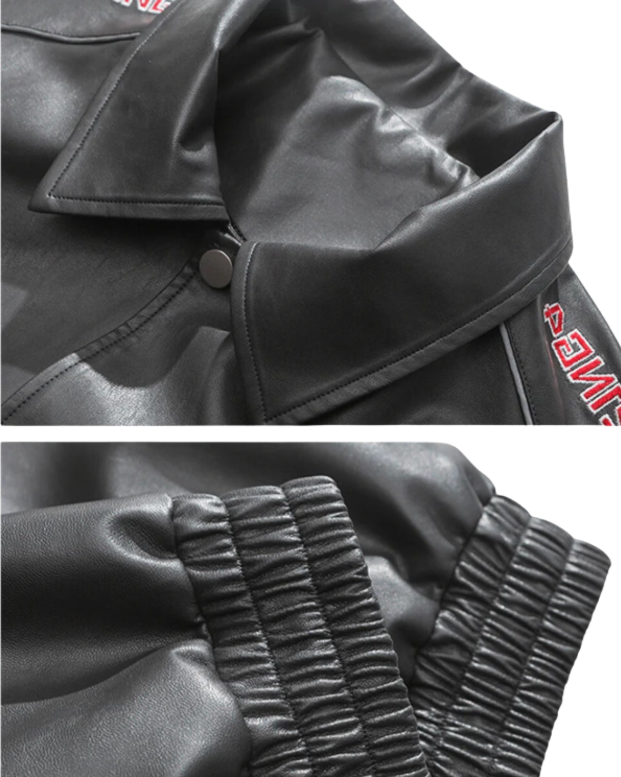 Racing Jacket - Brown, Black, White