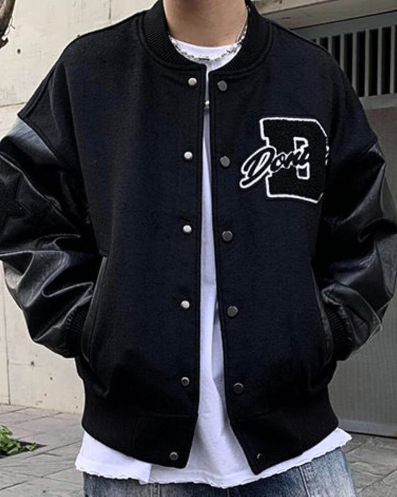 Triple Black Varsity Jacket