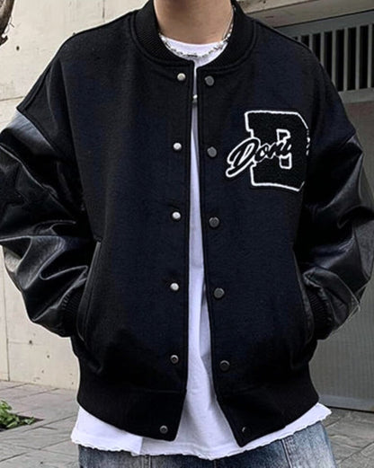 Triple Black Varsity Jacket