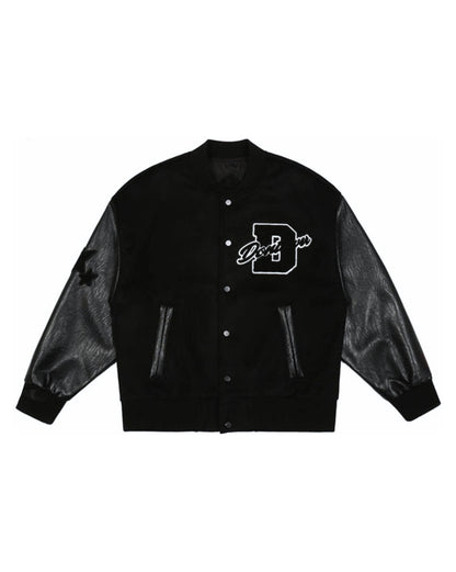Triple Black Varsity Jacket