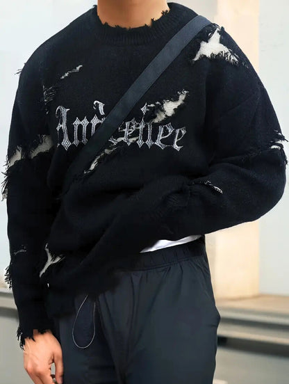 Rebel Distressed Sweater