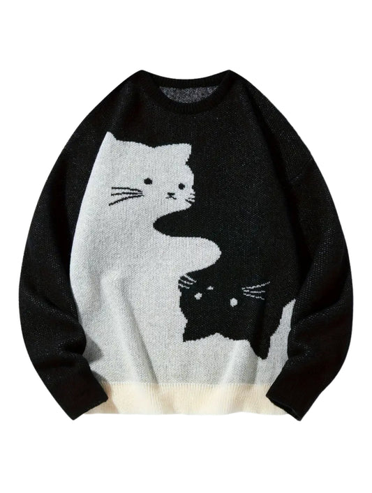 Twin Cats Sweater