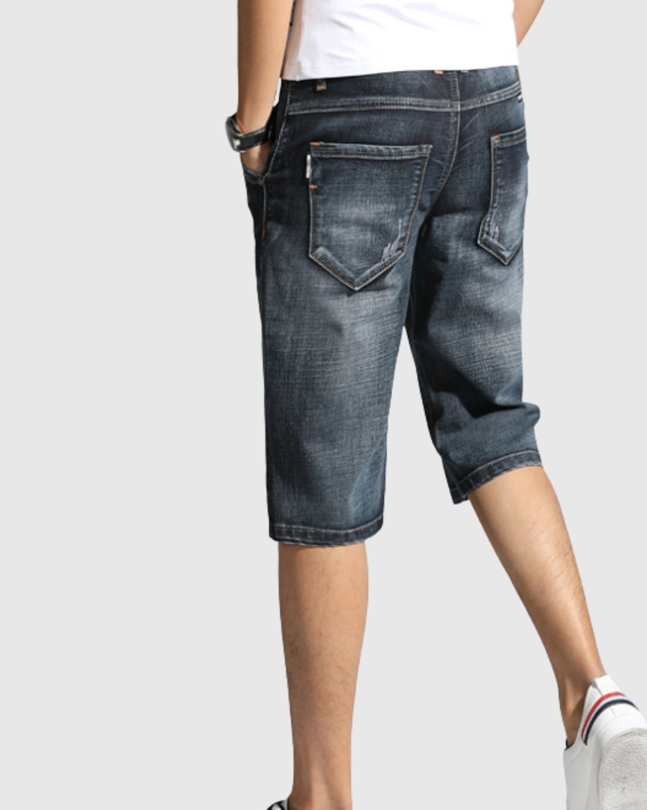 Slim Fit Denim Shorts
